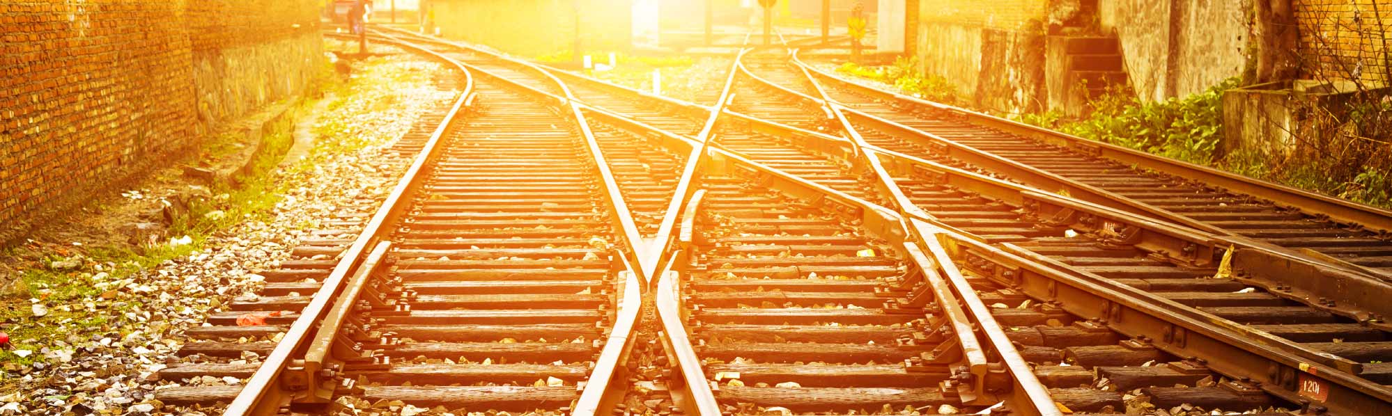 A picture of railway tracks