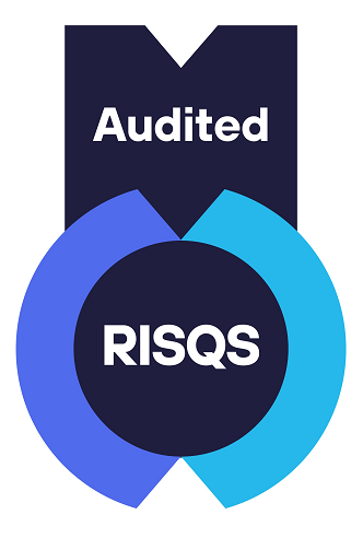 Badge showing RISQS text within a circular design and the word Audited above.